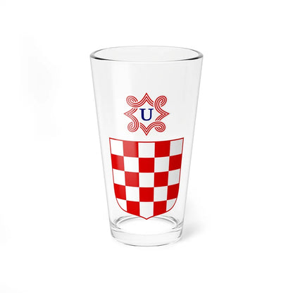 Coat of arms of the Independent State of Croatia - Pint Glass 16oz-16oz-Go Mug Yourself