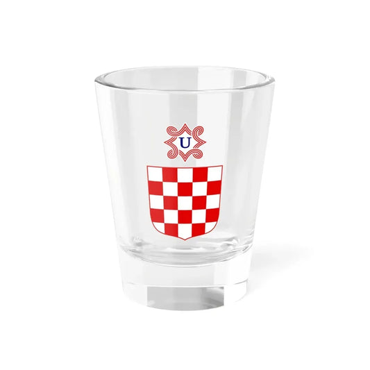 Coat of arms of the Independent State of Croatia - Shot Glass 1.5oz 1.5oz - Go Mug Yourself
