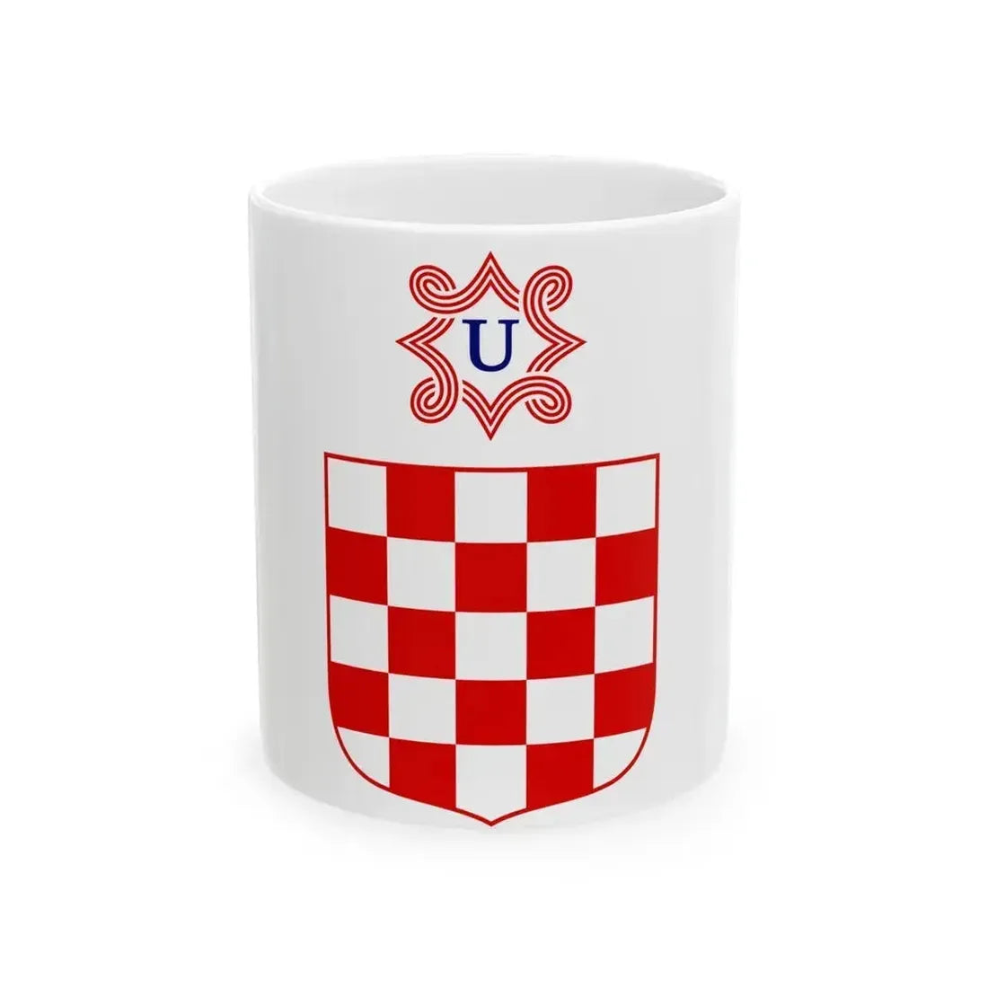 Coat of arms of the Independent State of Croatia - White Coffee Mug 11oz - Go Mug Yourself
