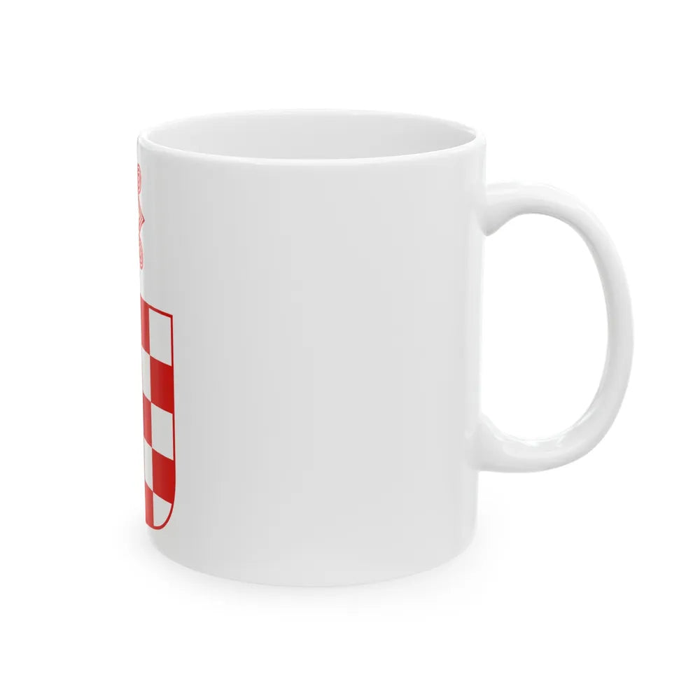 Coat of arms of the Independent State of Croatia - White Coffee Mug-Go Mug Yourself