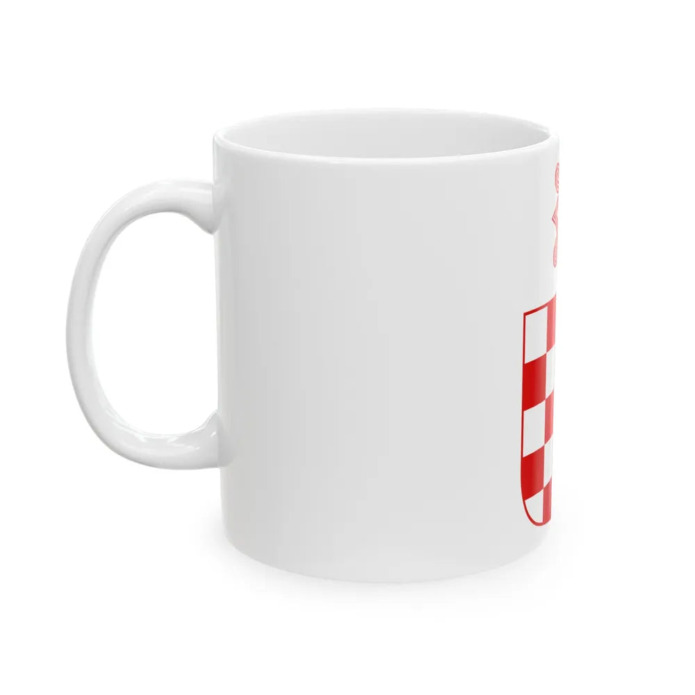 Coat of arms of the Independent State of Croatia - White Coffee Mug-Go Mug Yourself