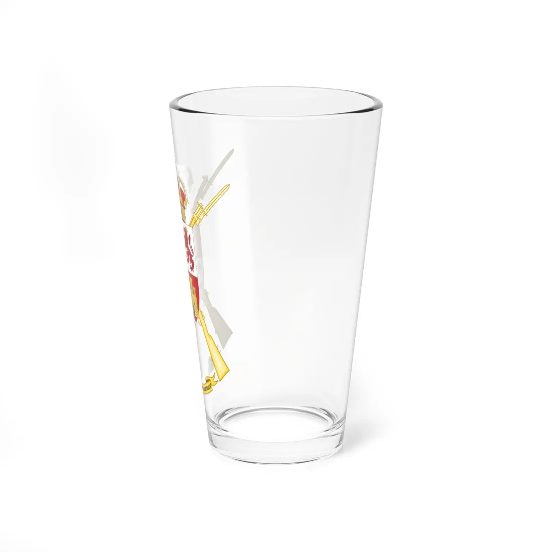 Coat of Arms of the Infantry Battalion Guardia Vieja de Castilla (Spain) (Coat of Arms) Pint Glass 16oz - Go Mug Yourself