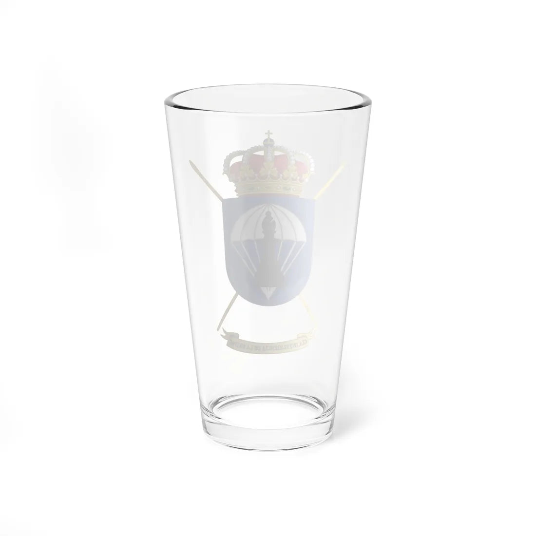 Coat of Arms of the Intelligence Company of the Spanish Army Paratrooper Brigade (Spain) (Coat of Arms) Pint Glass 16oz - Go Mug Yourself