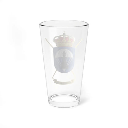 Coat of Arms of the Intelligence Company of the Spanish Army Paratrooper Brigade (Spain) (Coat of Arms) Pint Glass 16oz - Go Mug Yourself
