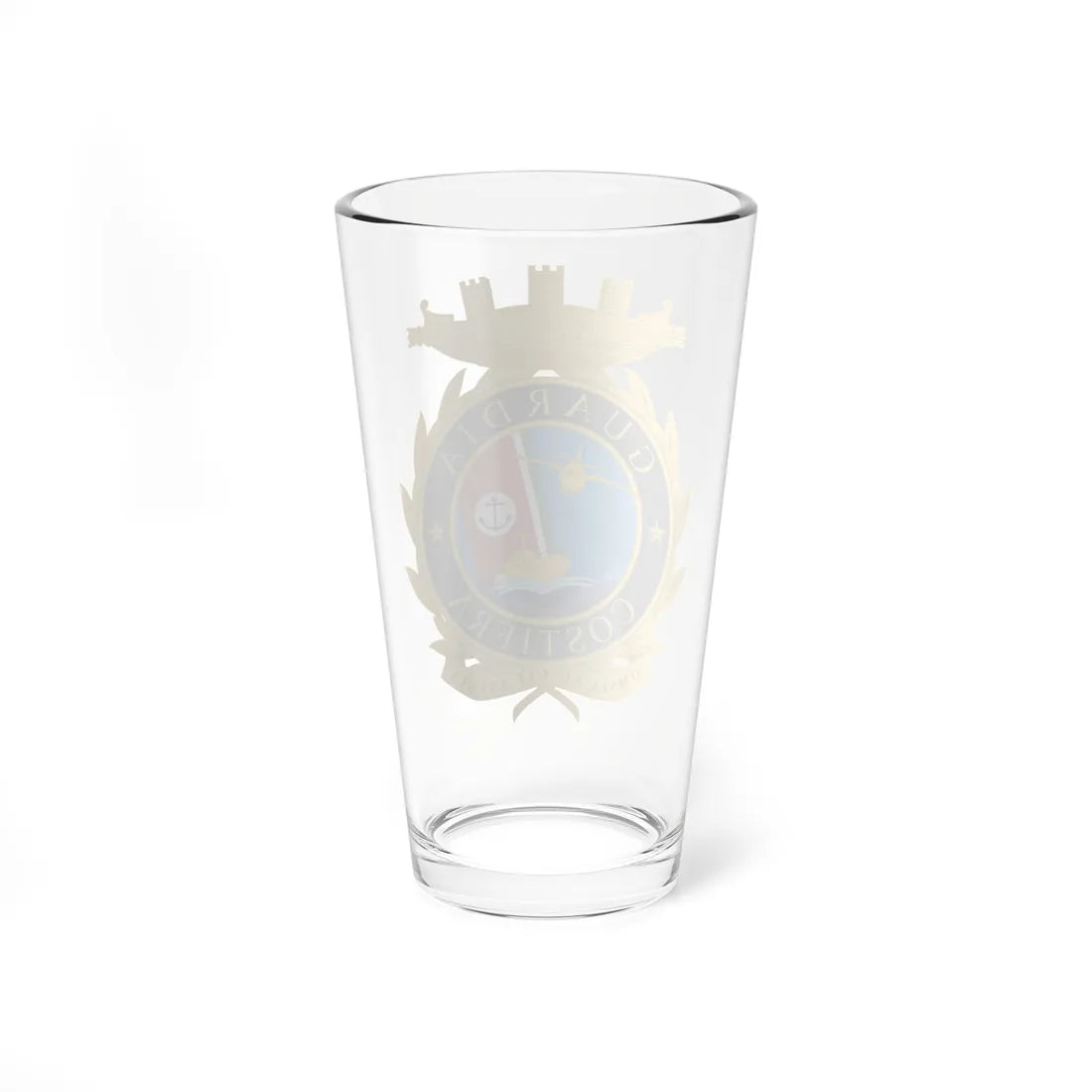Coat of arms of the Italian Coast Guard (Italy) (Coat of Arms) Pint Glass 16oz - Go Mug Yourself