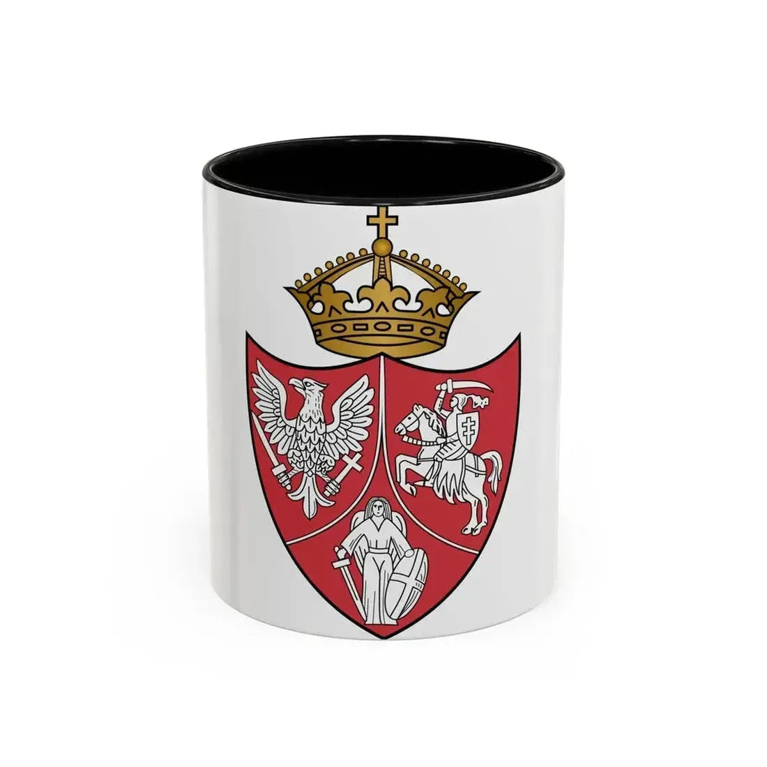 Coat of arms of the January Uprising - Accent Coffee Mug 11oz Black - Go Mug Yourself