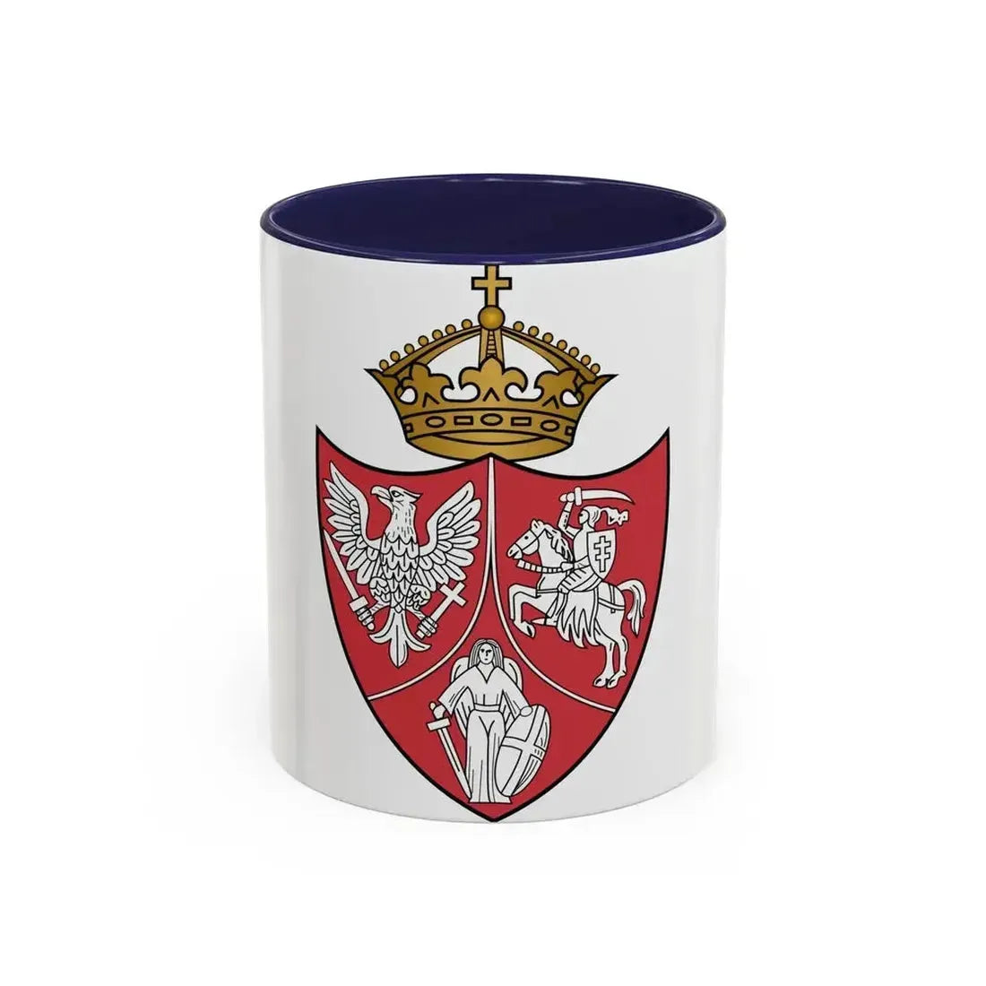 Coat of arms of the January Uprising - Accent Coffee Mug 11oz Navy - Go Mug Yourself