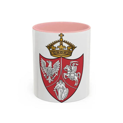 Coat of arms of the January Uprising - Accent Coffee Mug 11oz Pink - Go Mug Yourself