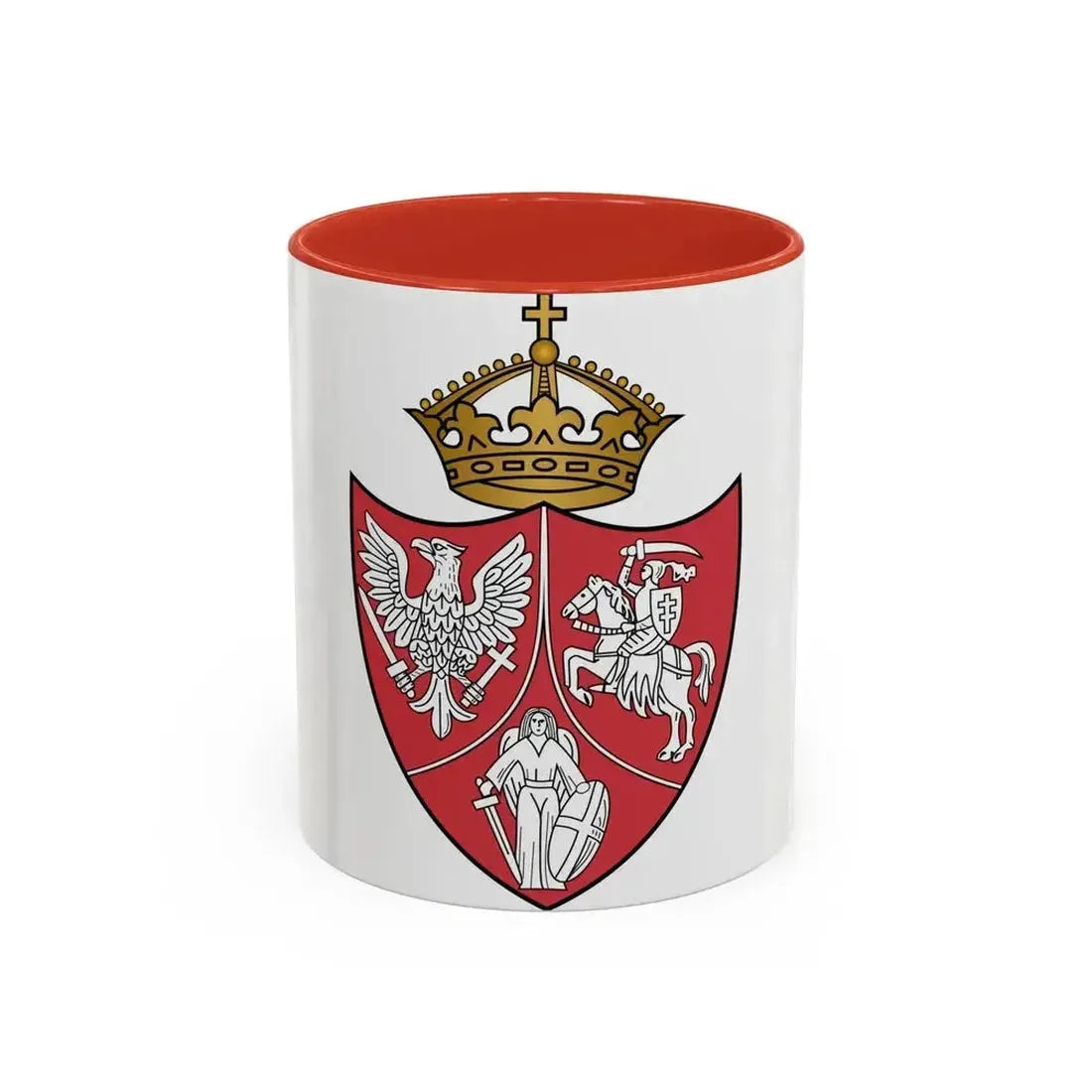 Coat of arms of the January Uprising - Accent Coffee Mug 11oz Red - Go Mug Yourself
