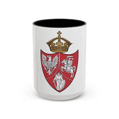 Coat of arms of the January Uprising - Accent Coffee Mug 15oz Black - Go Mug Yourself