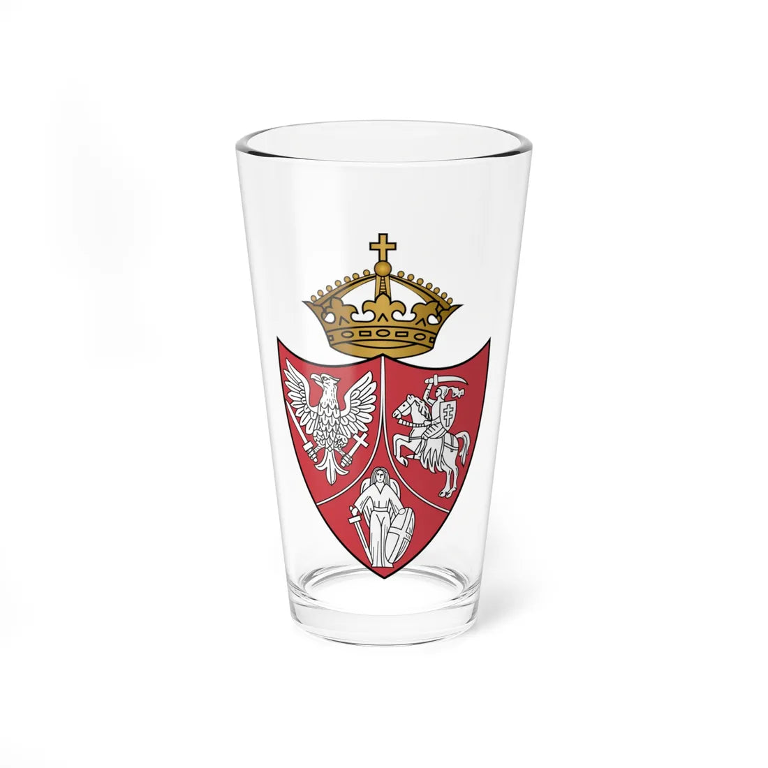 Coat of arms of the January Uprising (Belarus) (Coat of Arms) Pint Glass 16oz 16oz - Go Mug Yourself