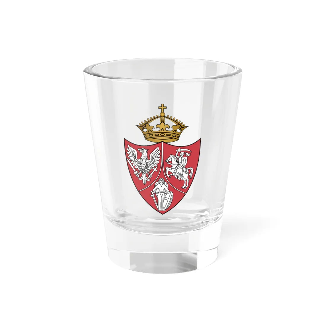 Coat of arms of the January Uprising (Belarus) (Coat of Arms) Shot Glass 1.5oz 1.5oz - Go Mug Yourself