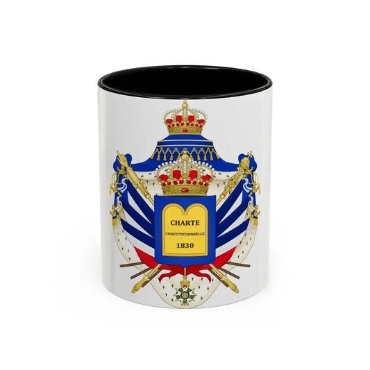 Coat of Arms of the July Monarchy (1831-48) - Accent Coffee Mug 11oz Black - Go Mug Yourself