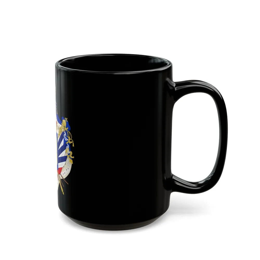 Coat of Arms of the July Monarchy (1831-48) - Black Coffee Mug-Go Mug Yourself