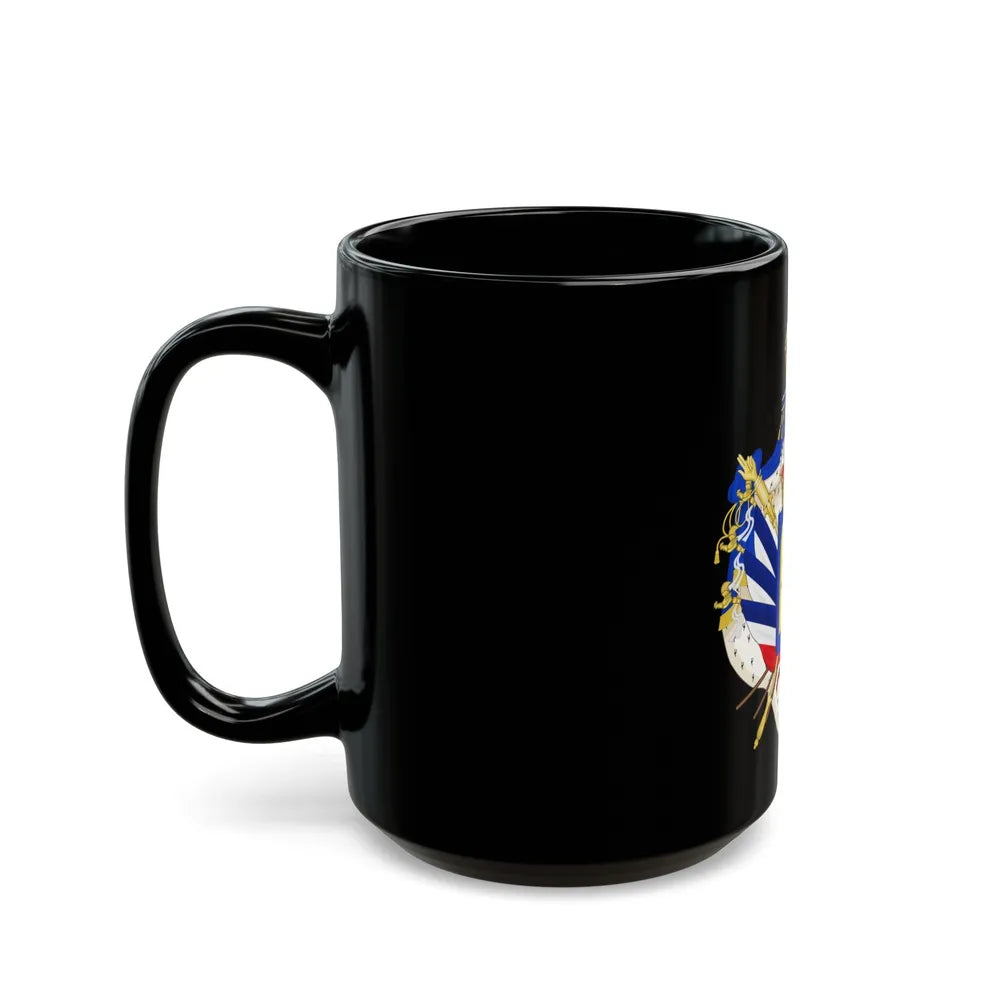 Coat of Arms of the July Monarchy (1831-48) - Black Coffee Mug-Go Mug Yourself