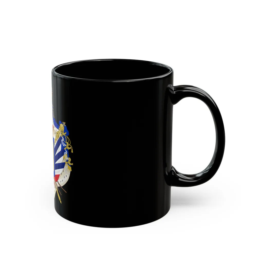 Coat of Arms of the July Monarchy (1831-48) - Black Coffee Mug-Go Mug Yourself