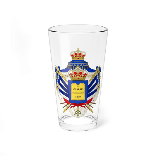 Coat of Arms of the July Monarchy (1831-48) - Pint Glass 16oz-16oz-Go Mug Yourself