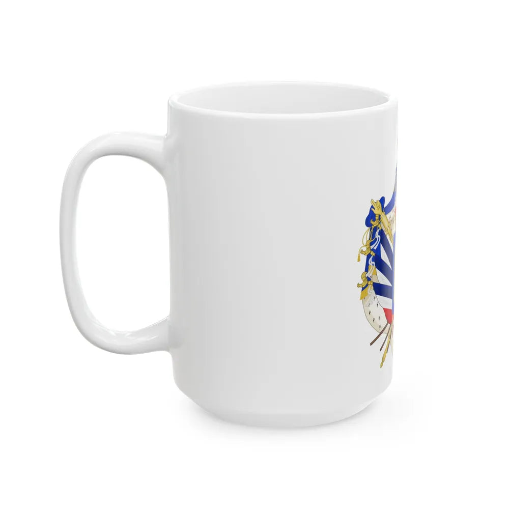 Coat of Arms of the July Monarchy (1831-48) - White Coffee Mug-Go Mug Yourself