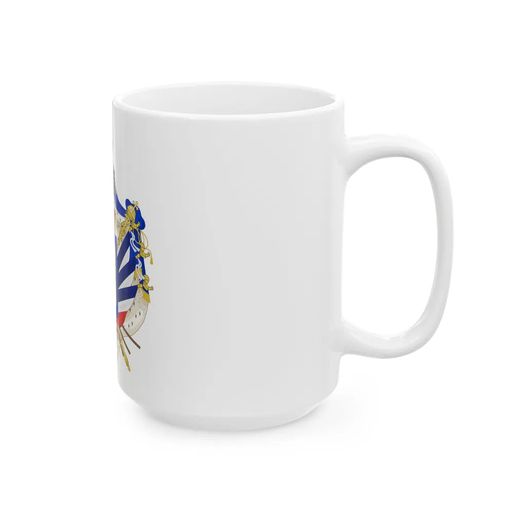 Coat of Arms of the July Monarchy (1831-48) - White Coffee Mug-Go Mug Yourself