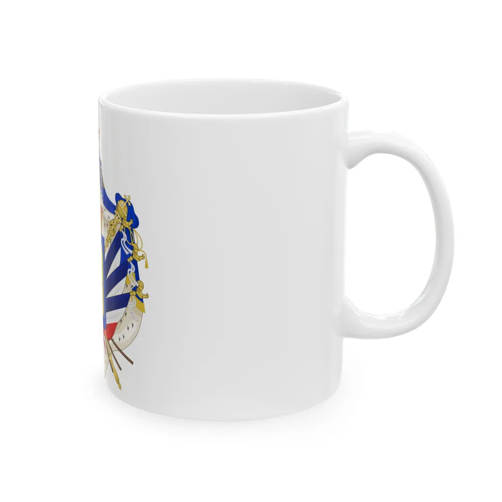 Coat of Arms of the July Monarchy (1831-48) - White Coffee Mug-Go Mug Yourself