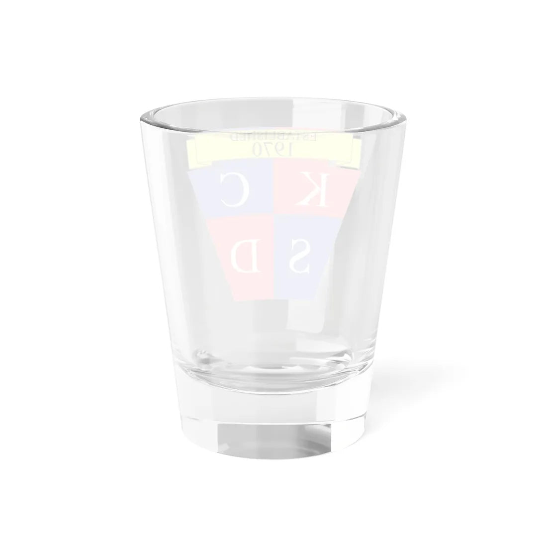 Coat of arms of the Keystone Central School District Clinton County Pennsylvania (United States) (Coat of Arms) Shot Glass 1.5oz - Go Mug Yourself