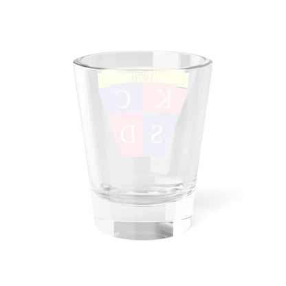 Coat of arms of the Keystone Central School District Clinton County Pennsylvania (United States) (Coat of Arms) Shot Glass 1.5oz - Go Mug Yourself