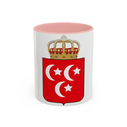 Coat of arms of the Khedive of Egypt - Accent Coffee Mug 11oz Pink - Go Mug Yourself