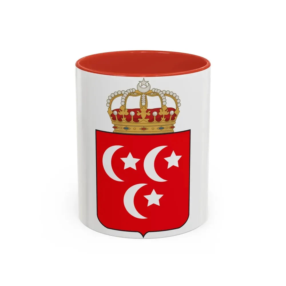 Coat of arms of the Khedive of Egypt - Accent Coffee Mug 11oz Red - Go Mug Yourself