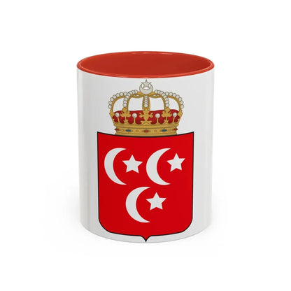 Coat of arms of the Khedive of Egypt - Accent Coffee Mug 11oz Red - Go Mug Yourself