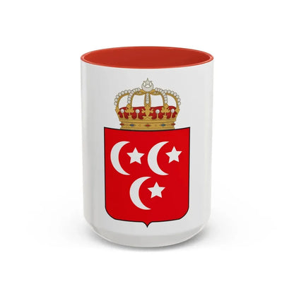 Coat of arms of the Khedive of Egypt - Accent Coffee Mug 15oz Red - Go Mug Yourself