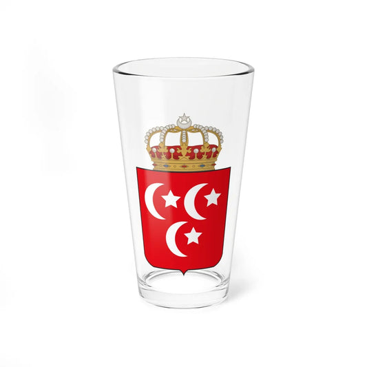 Coat of arms of the Khedive of Egypt (Algeria) (Coat of Arms) Pint Glass 16oz 16oz - Go Mug Yourself