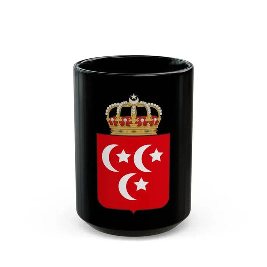 Coat of arms of the Khedive of Egypt - Black Coffee Mug 15oz - Go Mug Yourself
