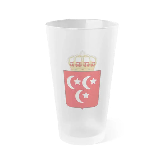 Coat of arms of the Khedive of Egypt - Frosted Pint Glass 16oz Default Title - Go Mug Yourself