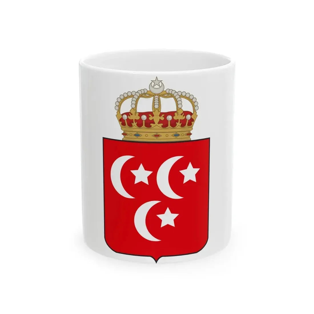 Coat of arms of the Khedive of Egypt - White Coffee Mug 11oz - Go Mug Yourself