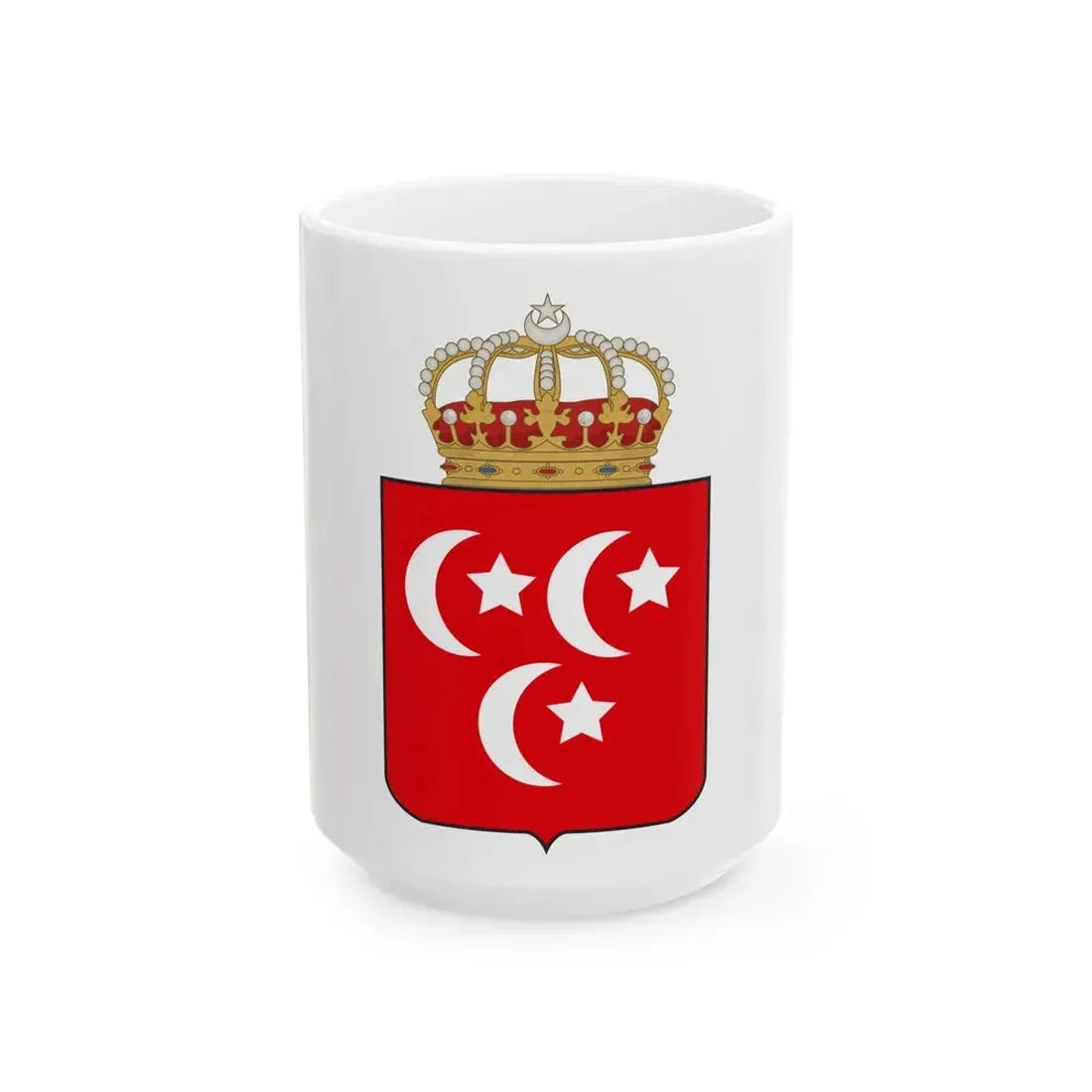 Coat of arms of the Khedive of Egypt - White Coffee Mug 15oz - Go Mug Yourself