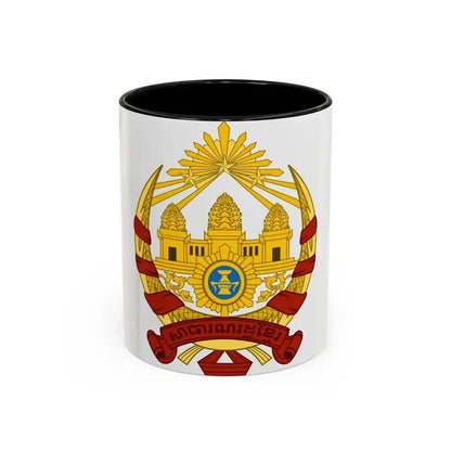 Coat of arms of the Khmer Republic - Accent Coffee Mug 11oz Black - Go Mug Yourself