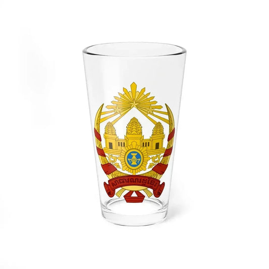 Coat of arms of the Khmer Republic - Pint Glass 16oz 16oz - Go Mug Yourself