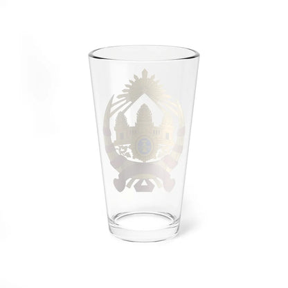 Coat of arms of the Khmer Republic - Pint Glass 16oz-Go Mug Yourself