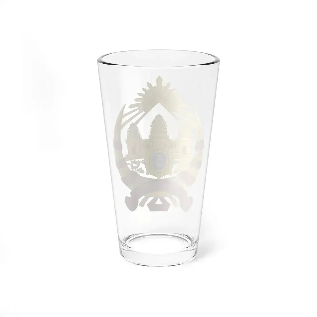 Coat of arms of the Khmer Republic - Pint Glass 16oz - Go Mug Yourself