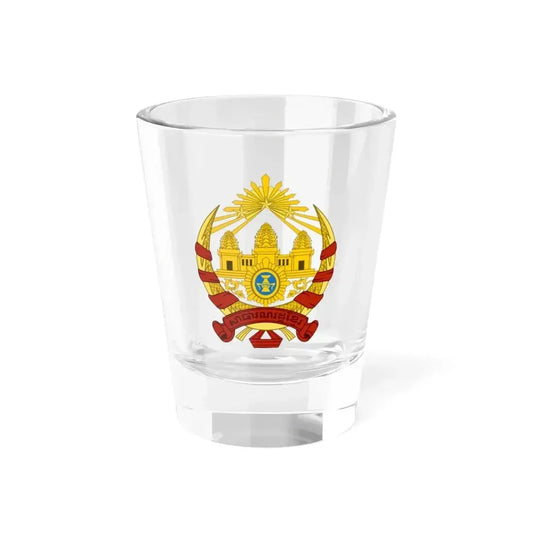 Coat of arms of the Khmer Republic - Shot Glass 1.5oz 1.5oz - Go Mug Yourself