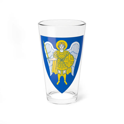 Coat of arms of the Kievan Principality 10th13th century variant (Ukraine) (Coat of Arms) Pint Glass 16oz 16oz - Go Mug Yourself