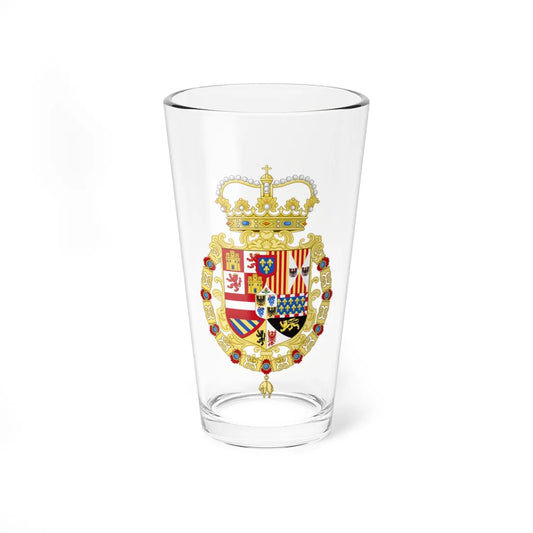Coat of Arms of the King of Spain as Monarch of Milan 1700-1714 (Spain) (Coat of Arms) Pint Glass 16oz 16oz - Go Mug Yourself