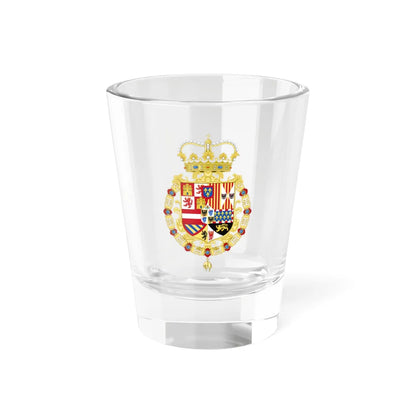 Coat of Arms of the King of Spain as Monarch of Milan 1700-1714 (Spain) (Coat of Arms) Shot Glass 1.5oz 1.5oz - Go Mug Yourself