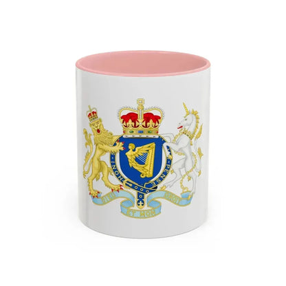 Coat of Arms of The Kingdom Ireland - Accent Coffee Mug 11oz Pink - Go Mug Yourself