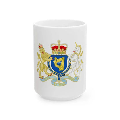 Coat of Arms of The Kingdom Ireland - White Coffee Mug 15oz - Go Mug Yourself