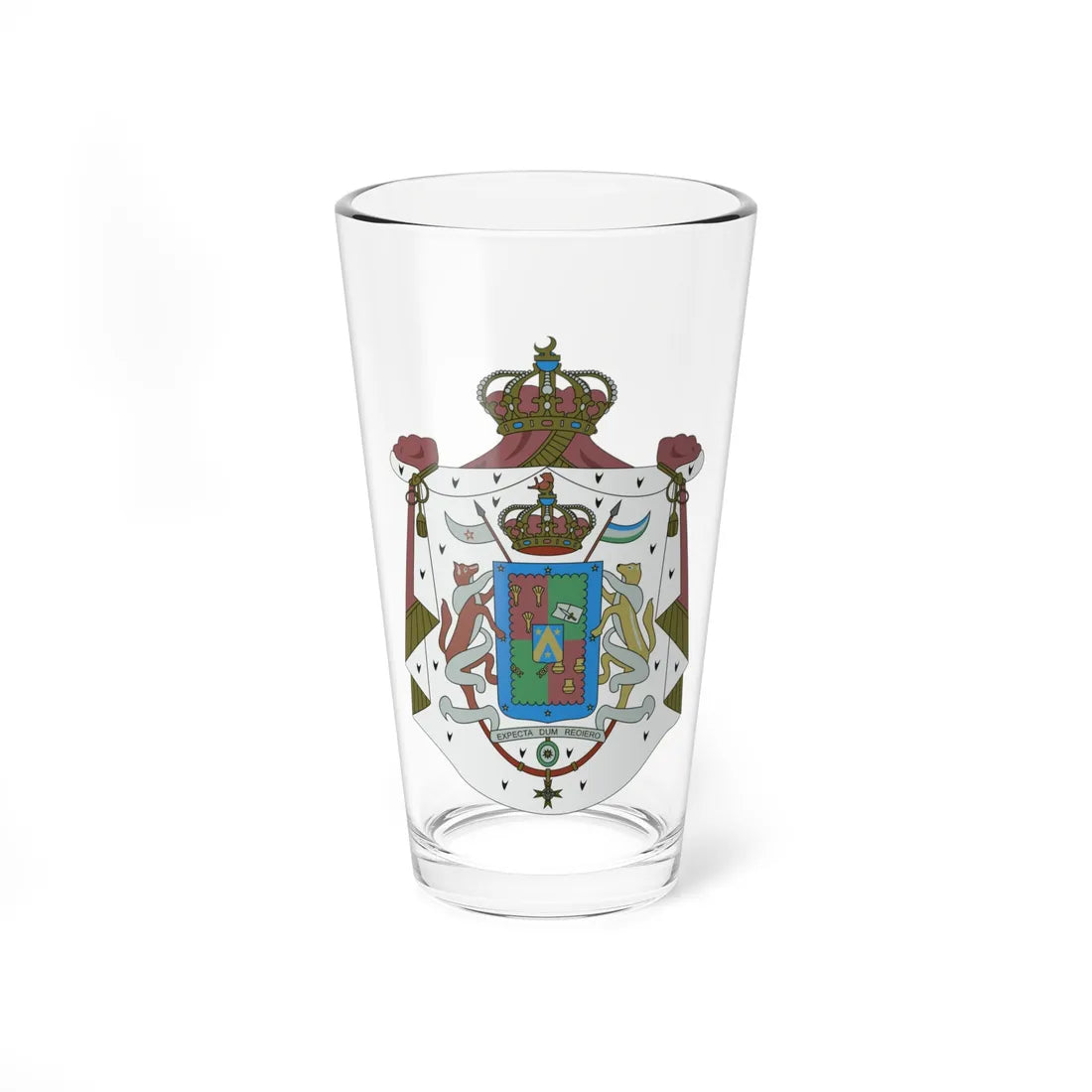 Coat of arms of the Kingdom of Araucanía and Patagonia (Argentina) (Coat of Arms) Pint Glass 16oz 16oz - Go Mug Yourself