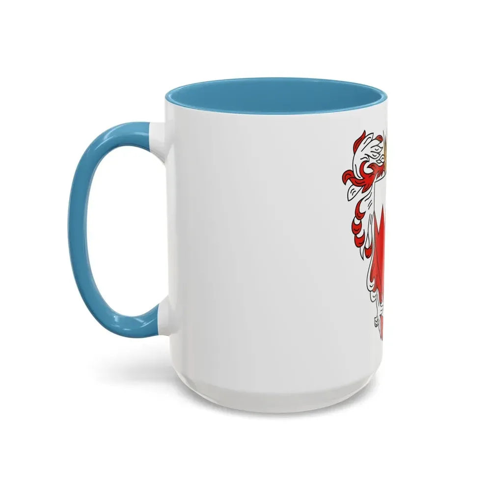 Coat of Arms of The Kingdom of Bahrain - Accent Coffee Mug - Go Mug Yourself