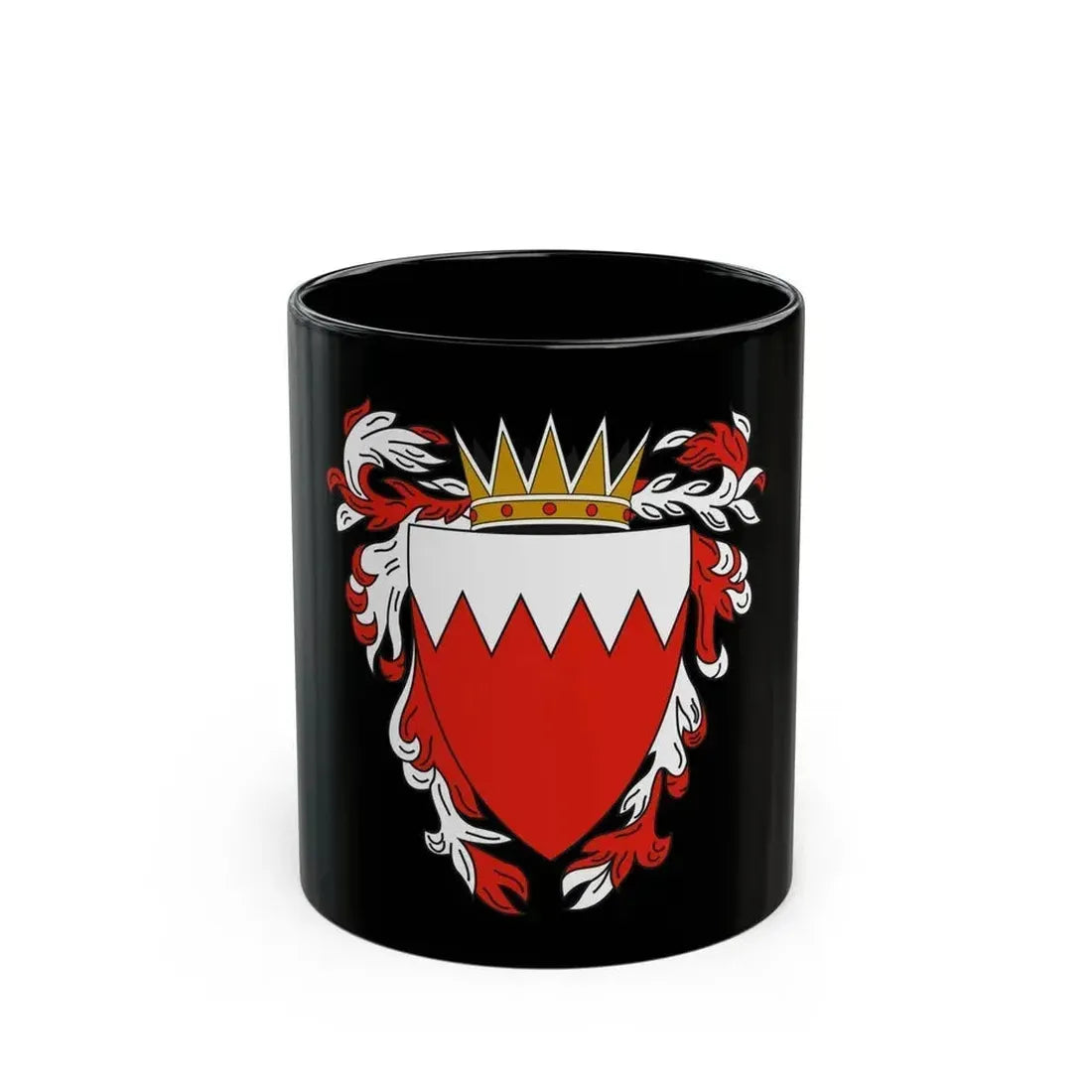 Coat of Arms of The Kingdom of Bahrain - Black Coffee Mug 11oz - Go Mug Yourself