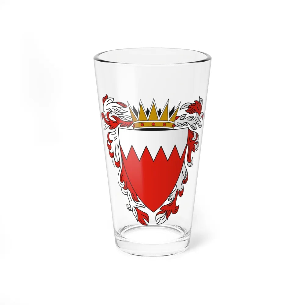 Coat of Arms of The Kingdom of Bahrain - Pint Glass 16oz-16oz-Go Mug Yourself