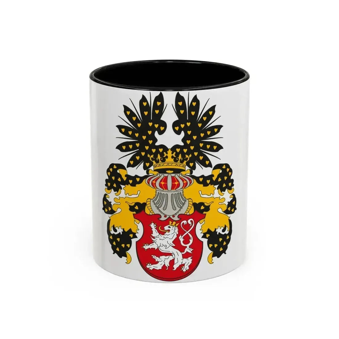 Coat of arms of the Kingdom of Bohemia - Accent Coffee Mug 11oz Black - Go Mug Yourself